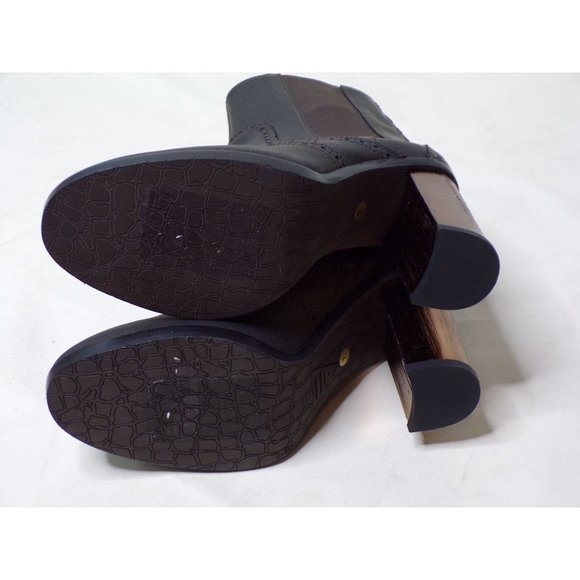 VALENTINA RANGONI FIRENZE Short Boot Block Heel Bronze 7 NEW - Picture 10 of 10